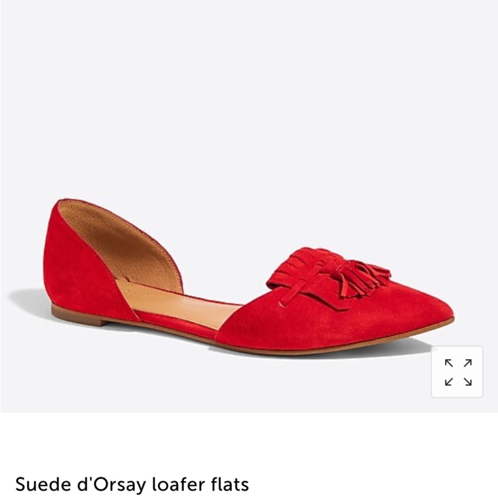 J. Crew Suede d’Orsay Flats